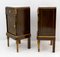 Italian Art Nouveau Bedside Tables and Dresser in Thuja Briar and Portuguese Pink Marble, 1920s, Set of 3 9