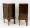 Italian Art Nouveau Bedside Tables and Dresser in Thuja Briar and Portuguese Pink Marble, 1920s, Set of 3, Image 9