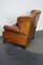 Poltrona Wingback in pelle color cognac, Olanda, Immagine 9