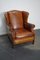 Poltrona Wingback in pelle color cognac, Olanda, Immagine 14