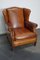 Fauteuil à Oreilles en Cuir Couleur Cognac, Pays-Bas 13