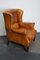 Dutch Cognac Colored Leather Wingback Club Chair 8