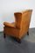 Dutch Cognac Colored Leather Wingback Club Chair 7