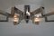 Large Functionalist 6-Flamming Nickel-Plated Chandelier, 1930s, Image 10