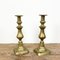 Antique Brass Candleholders, Set of 2 1