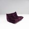 Purple Velvet 2 Seater Togo Sofa by Michel Ducaroy for Ligne Roset 4