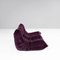 Purple Velvet 2 Seater Togo Sofa by Michel Ducaroy for Ligne Roset 5