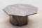 Mid-Century Italian Octagonal Pink and Grey Marble Coffee Table, 1970s 3