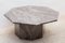 Mid-Century Italian Octagonal Pink and Grey Marble Coffee Table, 1970s, Image 3