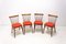 Mid-Century Dining Chairs by J. Kobylka, 1960s, Set of 4 3