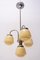 Lámpara de araña Art Déco de tres brazos, Bohemia, años 30, Imagen 6