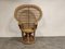 Vintage Wicker Peacock Chair, 1970s, Image 3