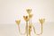 Candelabro Mid-Century in ottone di Gunnar Ander per Ystad Metall Sweden, anni '60, Immagine 11