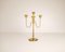 Mid-Century Candelabra in Brass by Gunnar Ander for Ystad Metall Sweden, 1960s, Image 2