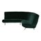 Mid-Century Modern Triennale Corner in Green Velvet by Marco Zanuso, Italy, 1951 2