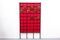 Mid-Century Modern Italian Red Wooden Coat Rack, 1960s, Image 3