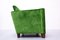 Club chair in velluto verde, anni '40, set di 2, Immagine 6