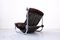 Mid-Century Modern Italian Chrome and Suede Lounge Chair in Brown, 1960s, Image 5