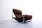Mid-Century Modern Italian Chrome and Suede Lounge Chair in Brown, 1960s 8