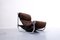 Mid-Century Modern Italian Chrome and Suede Lounge Chair in Brown, 1960s, Image 8