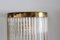 Italian Art Deco Style Wall Sconces with Glass Rods and Brass, Set of 2 10