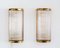 Italian Art Deco Style Wall Sconces with Glass Rods and Brass, Set of 2 2