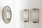 Italian Art Deco Style Wall Sconces with Glass Rods and Brass, Set of 2 4
