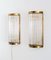 Italian Art Deco Style Wall Sconces with Glass Rods and Brass, Set of 2, Image 3