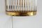 Italian Art Deco Style Wall Sconces with Glass Rods and Brass, Set of 2, Image 11