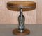 Silver Plated American Eagle Side Table with Marble Top, Image 12