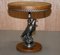 Silver Plated American Eagle Side Table with Marble Top 8