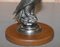 Silver Plated American Eagle Side Table with Marble Top, Image 11