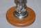 Silver Plated American Eagle Side Table with Marble Top, Image 7