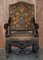 Italian Hand Carved Walnut Throne Armchairs, 1860s, Set of 2 3