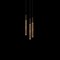 Lampada da soffitto STAV 3 in ottone nero di Johan Carpner per Konsthantverk, Immagine 7