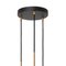 STAV 3 Black Brass Celling Lamp by Johan Carpner for Konsthantverk 3