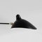 Black Two Rotating Straight Arms Wall Lamp by Serge Mouille, Image 4