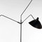 Black Three Rotating Arms Floor Lamp by Serge Mouille 9
