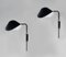 Black Anthony Wall Lamp Whit Fixing Bracket Set by Serge Mouille, Set of 2, Image 3