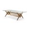 056 Capitol Complex Table Wood and Glass by Pierre Jeanneret for Cassina 2