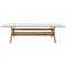 056 Capitol Complex Table Wood and Glass by Pierre Jeanneret for Cassina 1