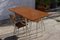Tavolo da cucina Mid-Century in formica e metallo cromato, Francia, set di 3, Immagine 9