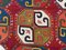 Panel uzbeko antiguo tejido y bordado, Imagen 12