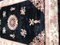 Large Vintage Chinese Black Field Rug 2