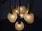 German Glass & Brass Cascade Ceiling Lamp, 1960s, Image 18