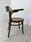 Bentwood Desk Chair with Rattan Seat by Thonet for Ligna, 1900s 3