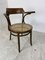 Bentwood Desk Chair with Rattan Seat by Thonet for Ligna, 1900s 2
