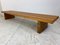 Modernist Wooden Slat Bench in the Style of Perriand, 1960s 4