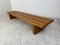 Modernist Wooden Slat Bench in the Style of Perriand, 1960s 8