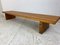 Modernist Wooden Slat Bench in the Style of Perriand, 1960s 12